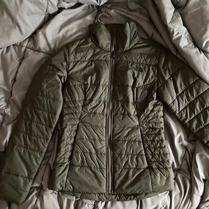 XS Olive Insulated North Face Jacket